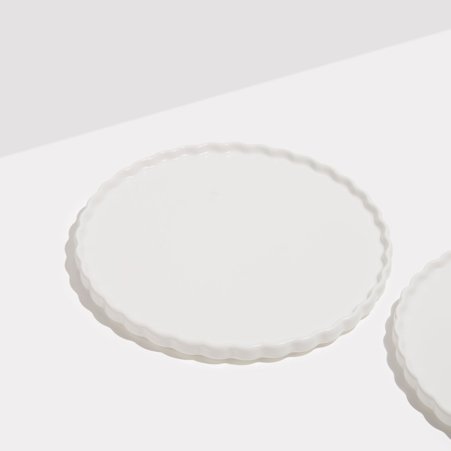 Dining Fazeek | Two X Wave Dinner Plates - White