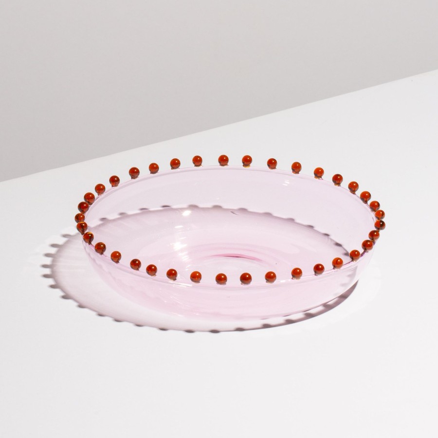 Dining Fazeek | Pearl Platter - Pink + Amber