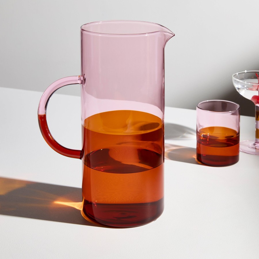 Drinkware Fazeek | Two Tone Pitcher - Pink + Amber