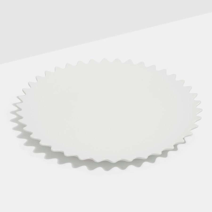 Dining Fazeek | Zigzag Platter - White