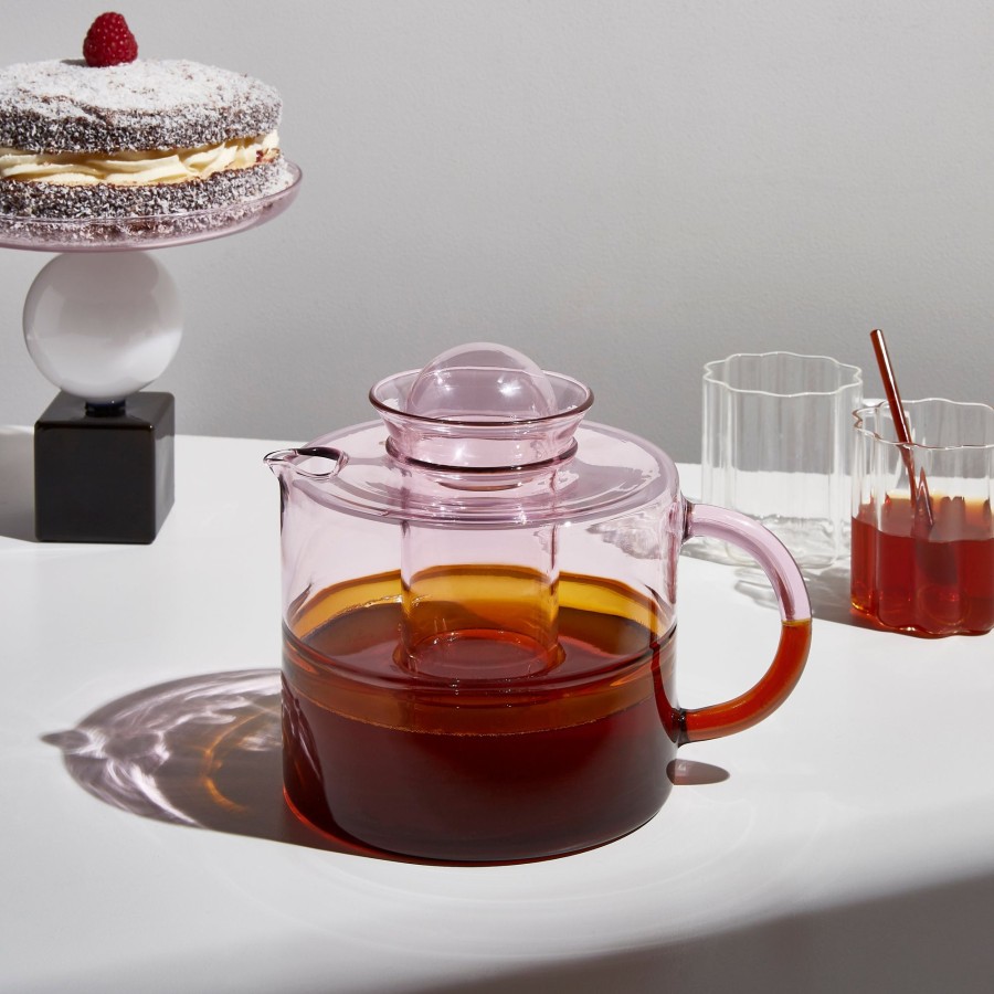 Coffee & Tea Fazeek | Two Tone Teapot - Pink + Amber